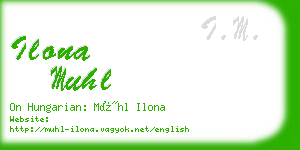 ilona muhl business card